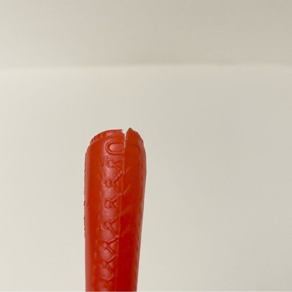 Vintage Barbie Mod Era Gogo Faux Lace Up Red boots 1 Pair Hong Kong - Picture 14 of 15